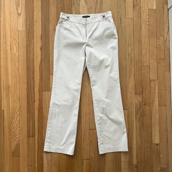 Talbots Women's Khaki Chino Heritage Pants Size 8 - Picture 1 of 12